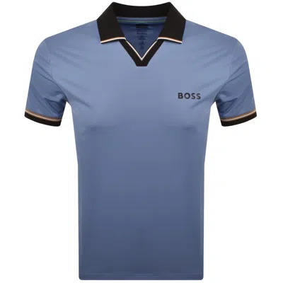 Boss Athleisure Boss Pl Toc Serve 2 Polo T Shirt Blue