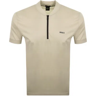Boss Athleisure Boss Pl Unity Pariq T Shirt Beige In Neutral