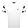 Boss Athleisure Boss Polo Sleeve Zone T Shirt White In White