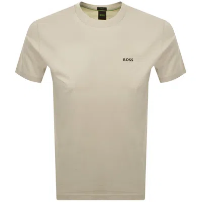 Boss Athleisure Boss Regular Fit T Shirt Light Beige In Neutral
