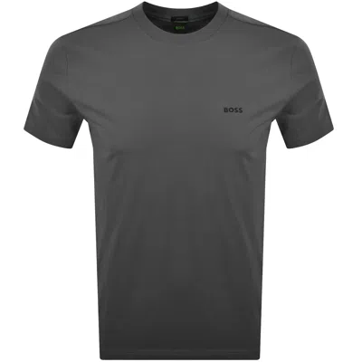 Boss Athleisure Boss Regular Fit T Shirt Open Grey In Black