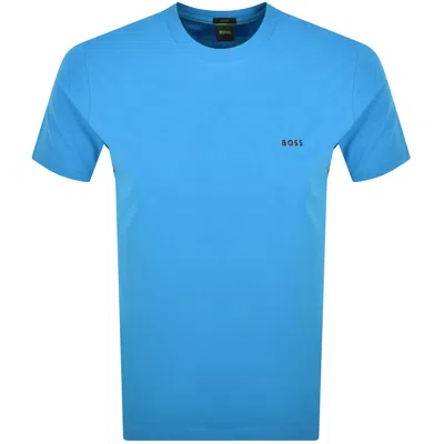 Boss Athleisure Boss Regular Fit Tee T Shirt Turquoise In Blue