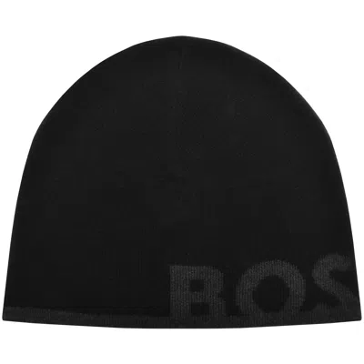 Boss Athleisure Boss Reviso Wool Blend Beanie Black