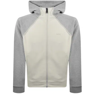 Boss Athleisure Boss Saggy Full Zip Hoodie Light Beige In Multi