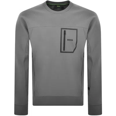 Boss Athleisure Boss Salbiq Sweatshirt Grey