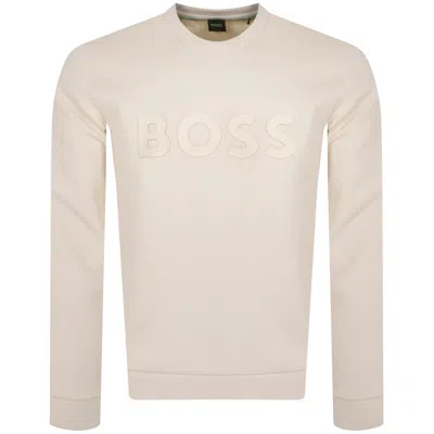 Boss Athleisure Boss Salbo Sweatshirt Beige