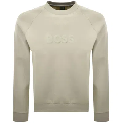 Boss Athleisure Boss Salbo Sweatshirt Light Beige
