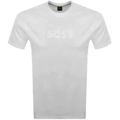 Boss Athleisure Boss Silicon Logo T Shirt White
