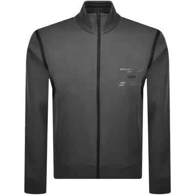 Boss Athleisure Boss Skaz Tape Full Zip Sweatshirt Grey