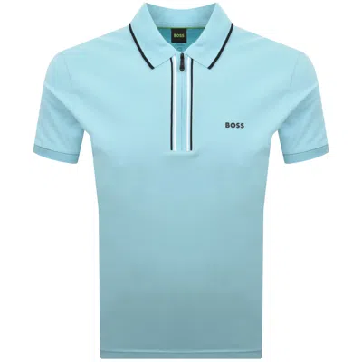 Boss Athleisure Boss Slim Fit Philix Polo T Shirt Blue
