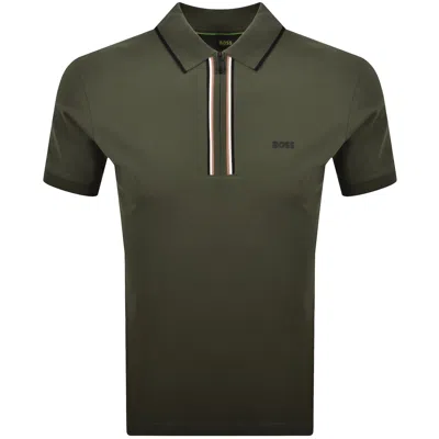 Boss Athleisure Boss Slim Fit Philix Polo T Shirt Green