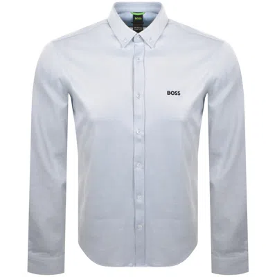 Boss Athleisure Boss St Motion Long Sleeve Shirt Blue