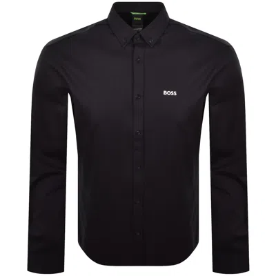 Boss Athleisure Boss St Motion Long Sleeve Shirt Dark Blue