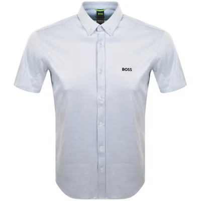 Boss Athleisure Boss St Motion Short Sleeve Shirt Blue