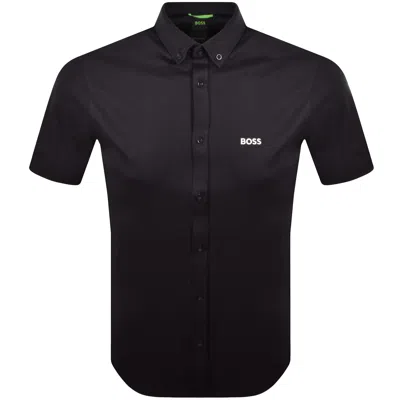 Boss Athleisure Boss St Motion Short Sleeve Shirt Navy In Black
