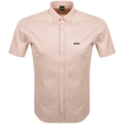 Boss Athleisure Boss St Motion Short Sleeve Shirt Orange In Multi