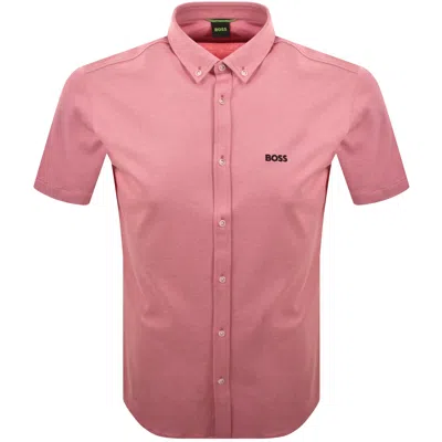 Boss Athleisure Boss St Motion Short Sleeve Shirt Pink