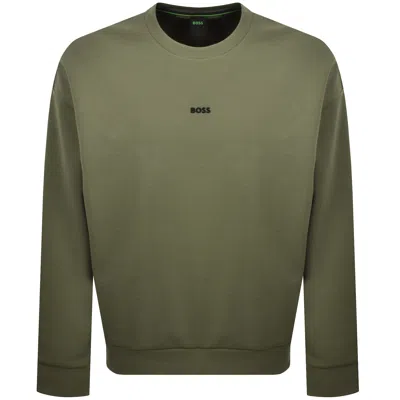 Boss Athleisure Boss Stenson Relaxed Sweatshirt Green