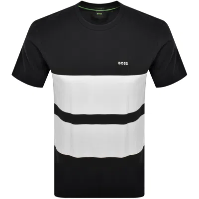 Boss Athleisure Boss Stripe Zone Pique T Shirt Black
