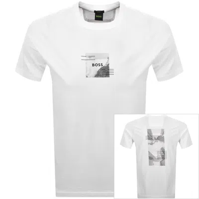 Boss Athleisure Boss Stripe Zone T Shirt White