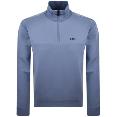 Boss Athleisure Boss Sw Member Qz Sweatshirt Blue