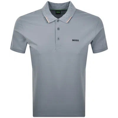 Boss Athleisure Boss Swing Paddy Polo T Shirt Dark Grey In Multi