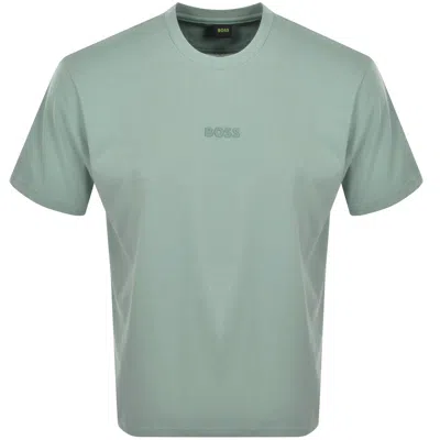 Boss Athleisure Boss Tee 10 T Shirt Open Green In Gray