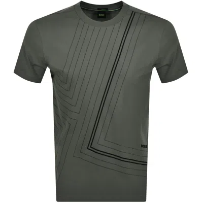 Boss Athleisure Boss Tee 7 Luxury Cotton T Shirt Grey