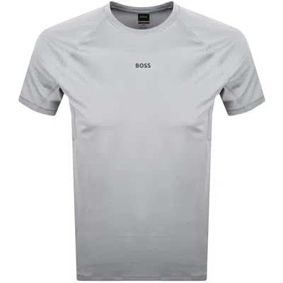 Boss Athleisure Boss Tee Active 1 T Shirt Grey In Gray