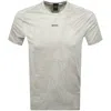 Boss Athleisure Boss Tee Desert Active T Shirt Beige In Neutral