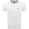 Boss Athleisure Boss Tee Mesh T Shirt White In White