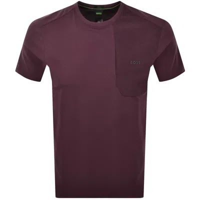 Boss Athleisure Boss Tee Pkt T Shirt Burgundy