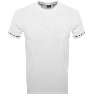 Boss Athleisure Boss Tee Rib Ac T Shirt White