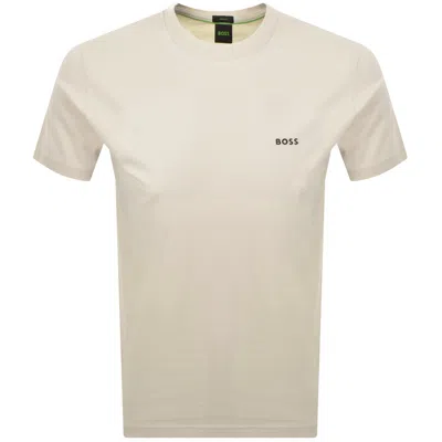 Boss Athleisure Boss Tee T Shirt Cream In White