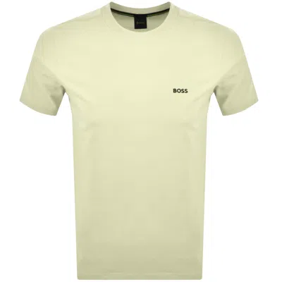 Boss Athleisure Boss Tee T Shirt Open Yellow In Green