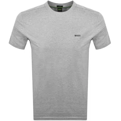 Boss Athleisure Boss Tee T Shirt Silver Grey In Gray