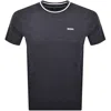 Shop Boss Athleisure Boss Tee Tape T Shirt Navy
