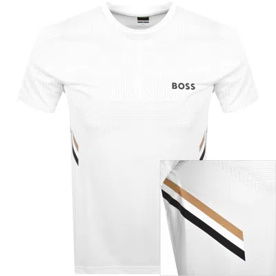 Boss Athleisure Boss Tee Tech T Shirt Off White