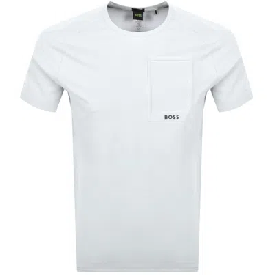 Boss Athleisure Boss Tee Urban T Shirt Pastel Grey In White