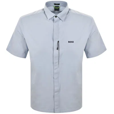 Boss Athleisure Boss Terrace Short Sleeve Shirt Blue