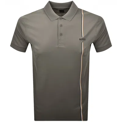 Boss Athleisure Boss Toc Game 3 Short Sleeve Polo Brown