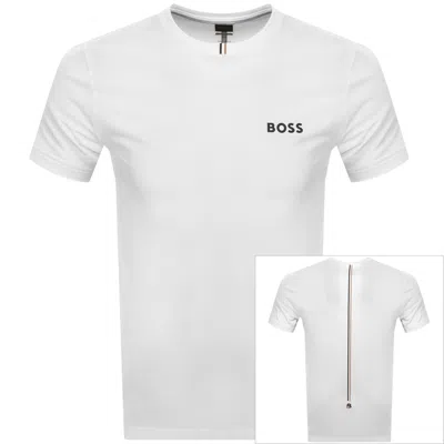 Boss Athleisure Boss Toc Spin Training T Shirt White In Multi