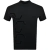 Shop Boss Athleisure Boss Tock Hexaquilt T Shirt Black
