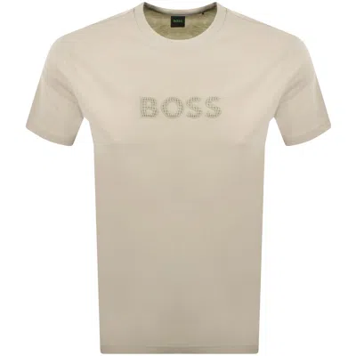 Boss Athleisure Boss Ts Terrace T Shirt Beige In Brown