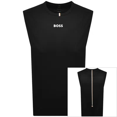 Boss Athleisure Boss Ts Toc Serve Vest Black In Burgundy