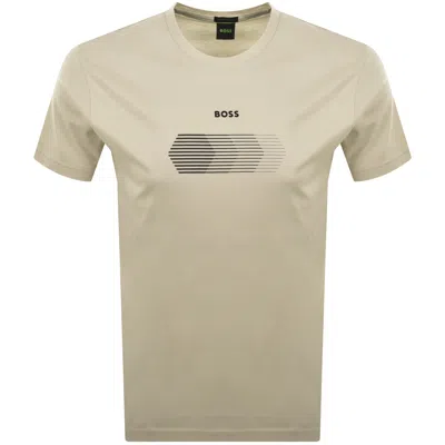 Boss Athleisure Boss Ts Unity T Shirt Beige In Neutral
