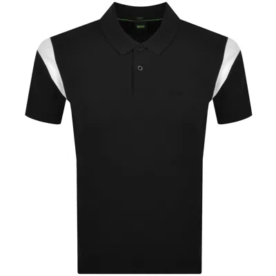 Boss Athleisure Boss Union Paddy Polo T Shirt Dark Blue In Black