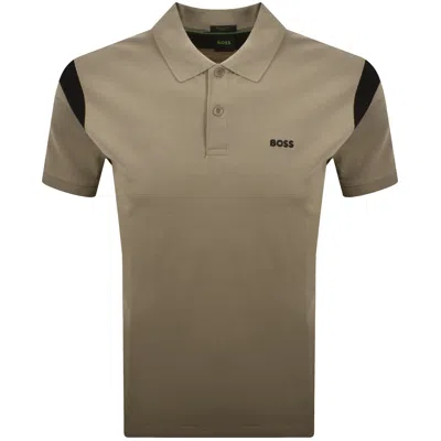 Boss Athleisure Boss Union Paddy Polo T Shirt Brown
