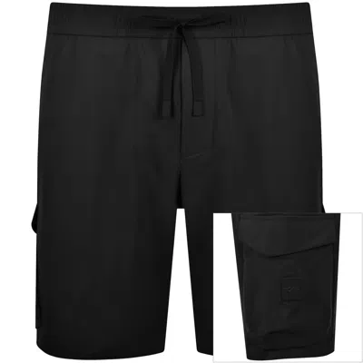 Boss Athleisure Boss Urbanex Tapered Fit Cargo Shorts Black