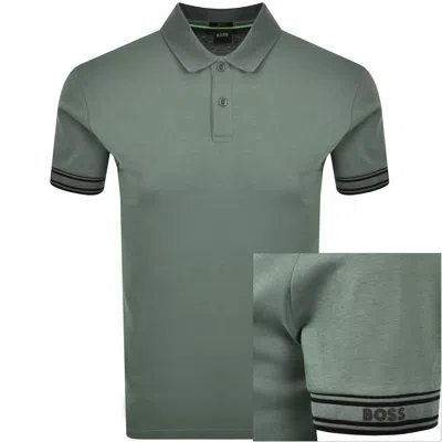 Boss Athleisure Boss Zone Polo T Shirt Green